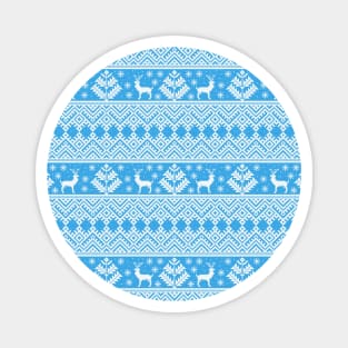 Ethnic blue ornament #5 Magnet